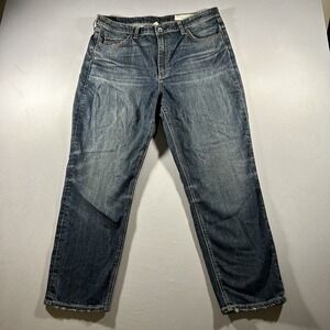 Rag & Bone Nina High Rise Ankle Cigarette Jeans Womens 34 Blue Stretch Denim